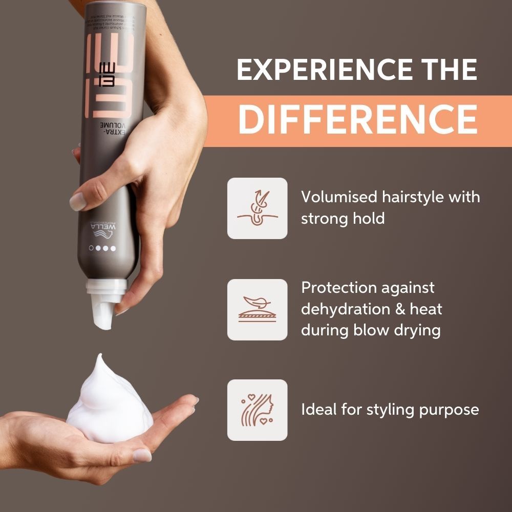 Wella Professionals EIMI Extra Volume Strong Hold Volumizing Mousse, 300ml Buy at Indicrest Image 2