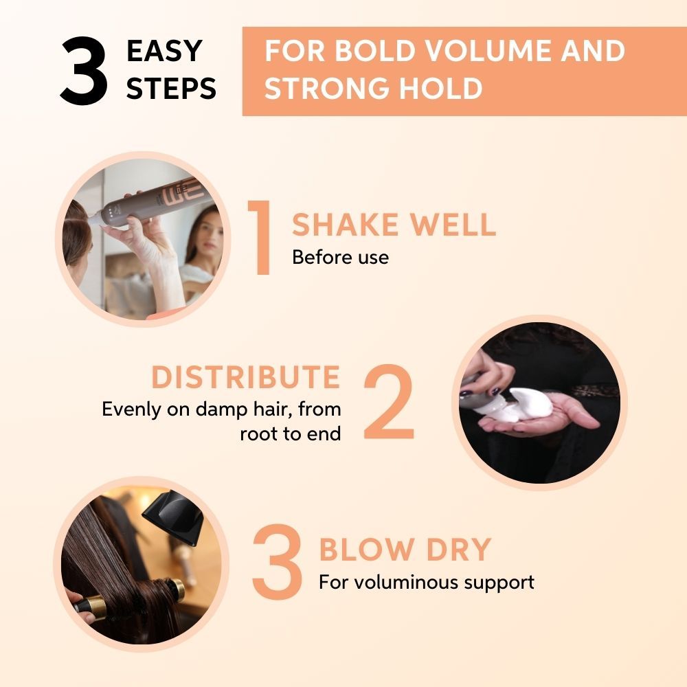 Wella Professionals EIMI Extra Volume Strong Hold Volumizing Mousse, 300ml Buy at Indicrest Image 5