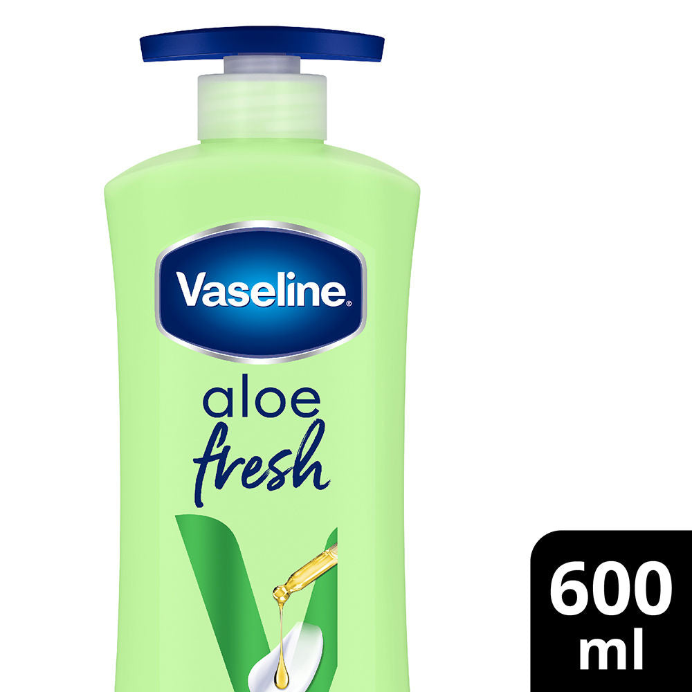 Vaseline Aloe Fresh Body Serum Lotion With Aloe Vera Extract 24H Moisturization, 600ml Buy at Indicrest