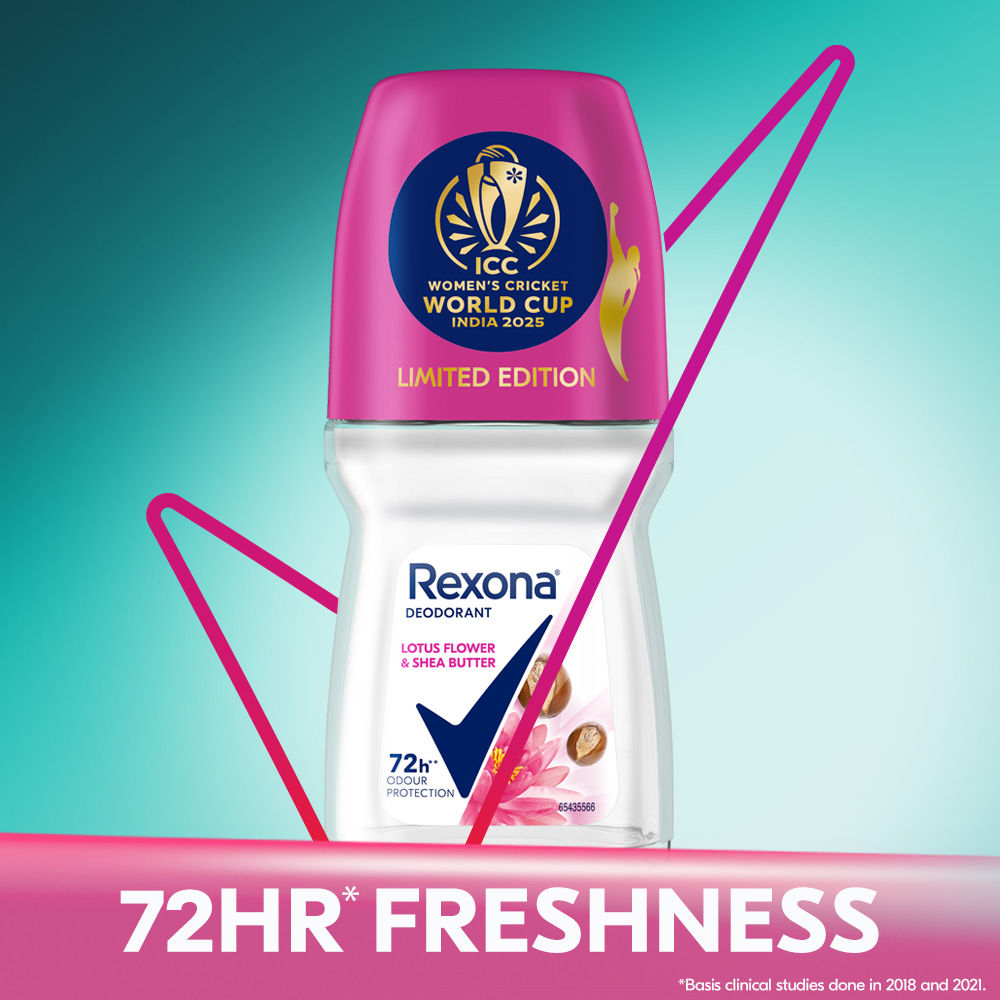 Rexona Antiperspirant Roll-On, Lotus Flower & Shea Butter (Pack of 3), 3 pieces Buy at Indicrest Image 4