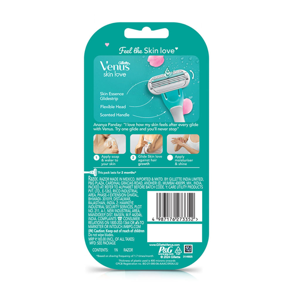 Gillette Venus Skin Love Women's Razor Pack of 1 Buy at Indicrest Image 3