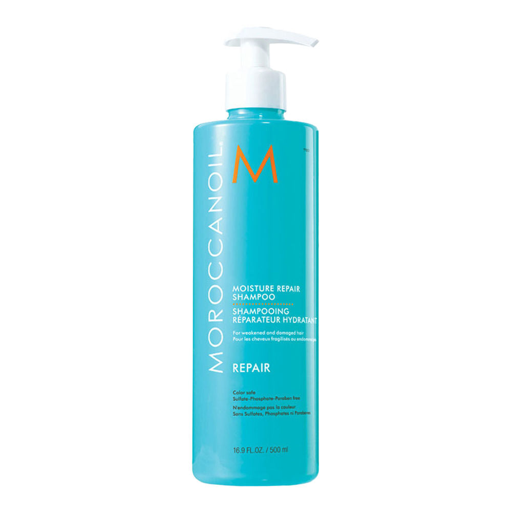 Moroccanoil Moisture Repair Shampoo with Argan Oil, Keratin, Fatty Acids for Revives Damaged Hair, 500ml, Buy from Indicrest