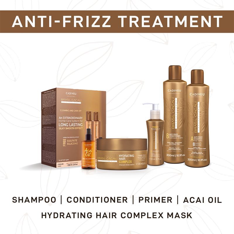 Cadiveu Brasil Cacau Anti Frizz Shampoo For Dry & Frizzy Hair (300ml) - Image 7 - Buy from Indicrest