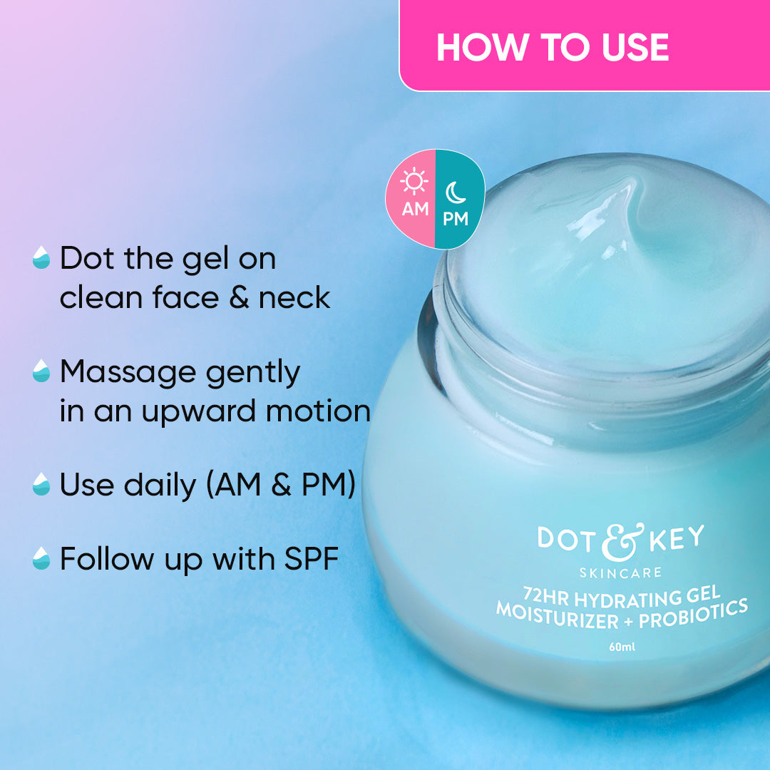Dot & Key 72HR Hydrating Gel Moisturizer (60ml) Pack of 2