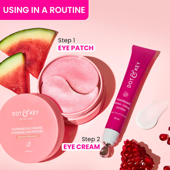 Dot & Key Watermelon Cooling Under Eye Patches, 60 pcs