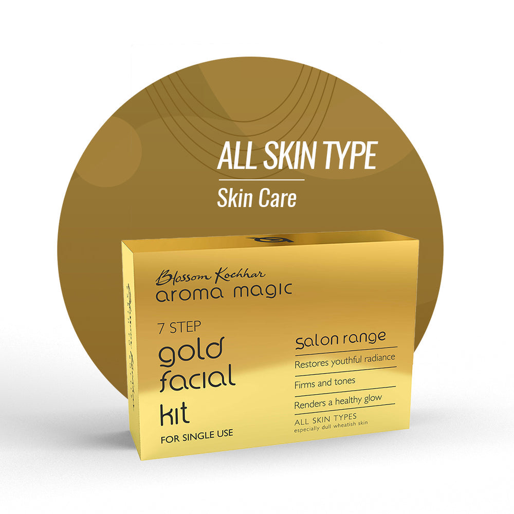 7-Step Gold Facial Kit Contents Display 50g