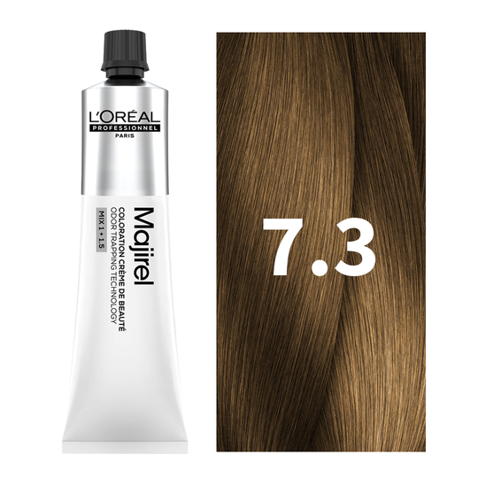 L'Oreal Professionnel Paris Majirel - 7.3 (Medium Golden Blonde) Hair Color, 49.5 g Buy at Indicrest