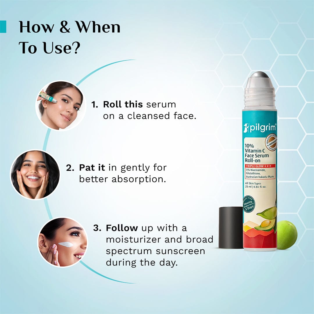 Pilgrim 10% Vitamin C Face Serum Roll-On, 25ml - Image 7 - Buy from Indicrest