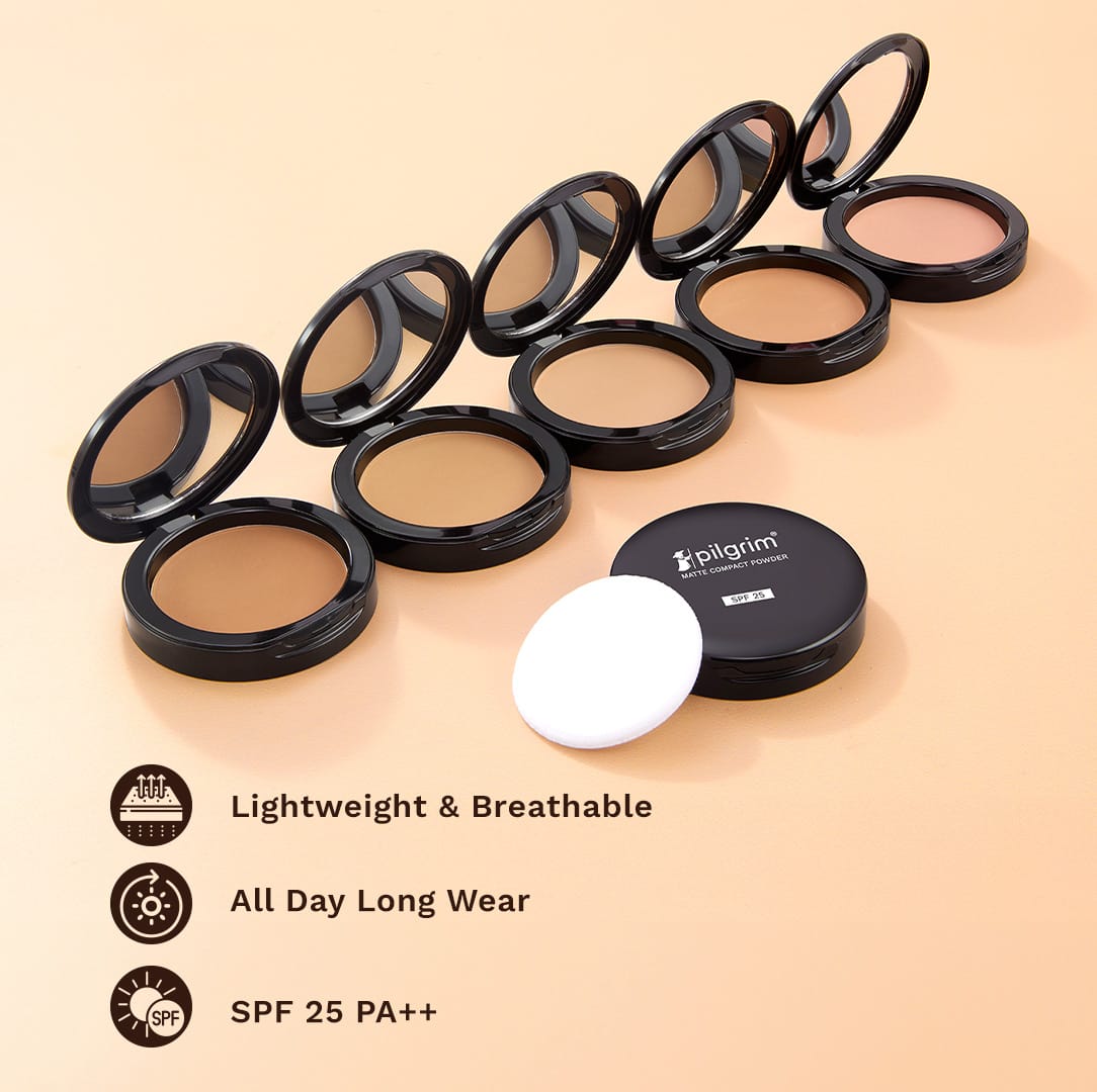 pilgrim magic matte compact powder with spf 25 ivory 05   Image 6   Buy from Indicrest