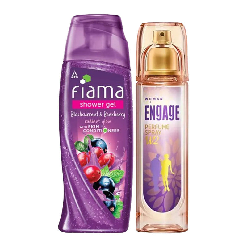 Engage Perfume and Fiama Shower Gel - Bath & Body Combo Offer Combo, 2 pieces Buy at Indicrest