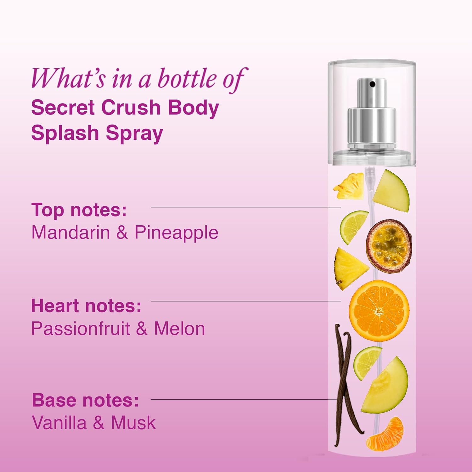 Wottagirl Layer'r Wottagirl Secret Crush Body Splash Spray 150ml - Image 3 - Buy from Indicrest