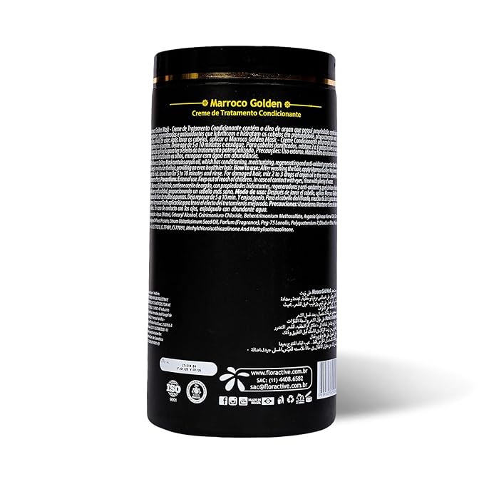 Floractive Profissional Marroco Golden Mask, 1000g | Intensive Hair Conditioning Mask