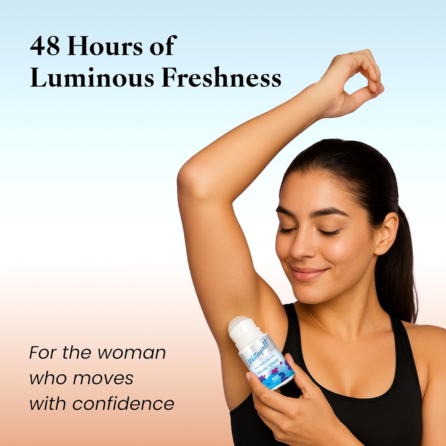 Wottagirl Wottagirl Underarm Roll On Combo (25ml X 2) - Mystic Island & Vanilla Twist | 48H Odour Protection | Alcohol-Free | Vegan Deodorant for Women - Image 4 - Buy from Indicrest