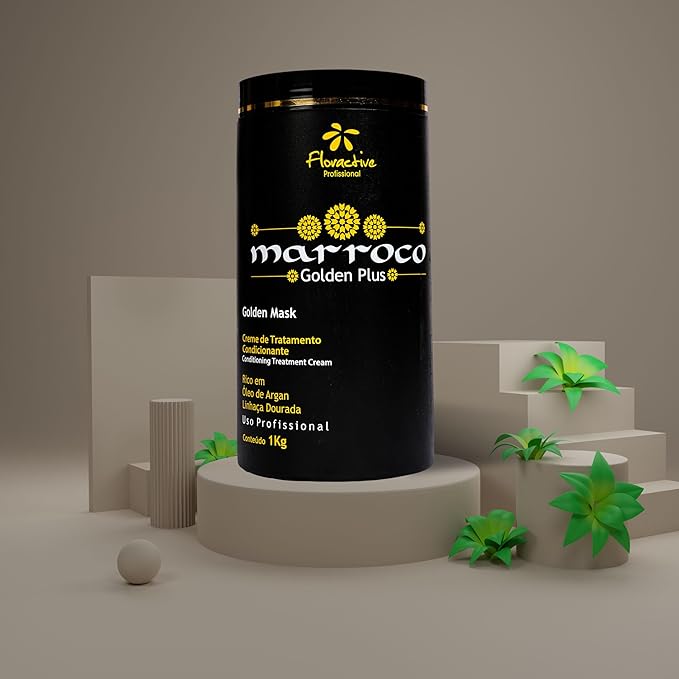 Floractive Profissional Marroco Golden Mask, 1000g | Intensive Hair Conditioning Mask