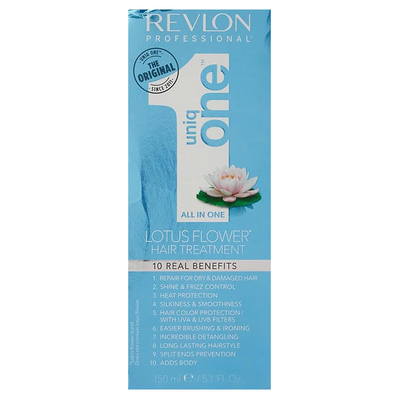 Revlon Uniqone Hair Treatment Lotus Flower Fragrance, BLUE 150ml - Image 7 - Buy from Indicrest