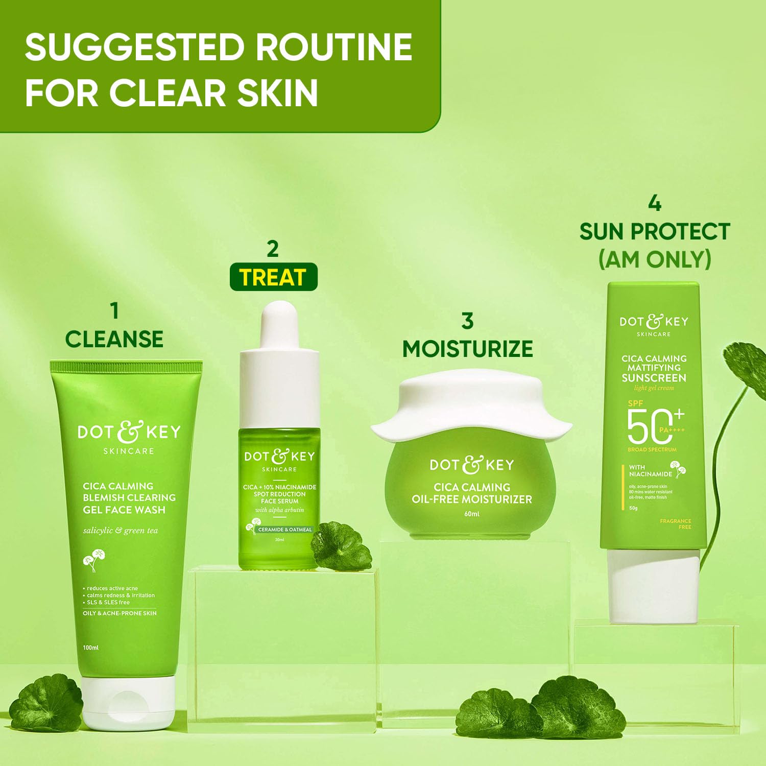 Dot & Key Cica Cactus 2% Salicylic Acid Skin Clearing Serum, 30ml