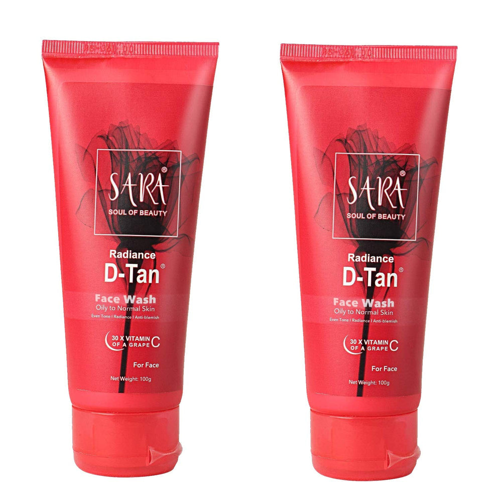 Sara Herbals Radiance D-TAN Face Wash, 2 X 100g - Buy from Indicrest