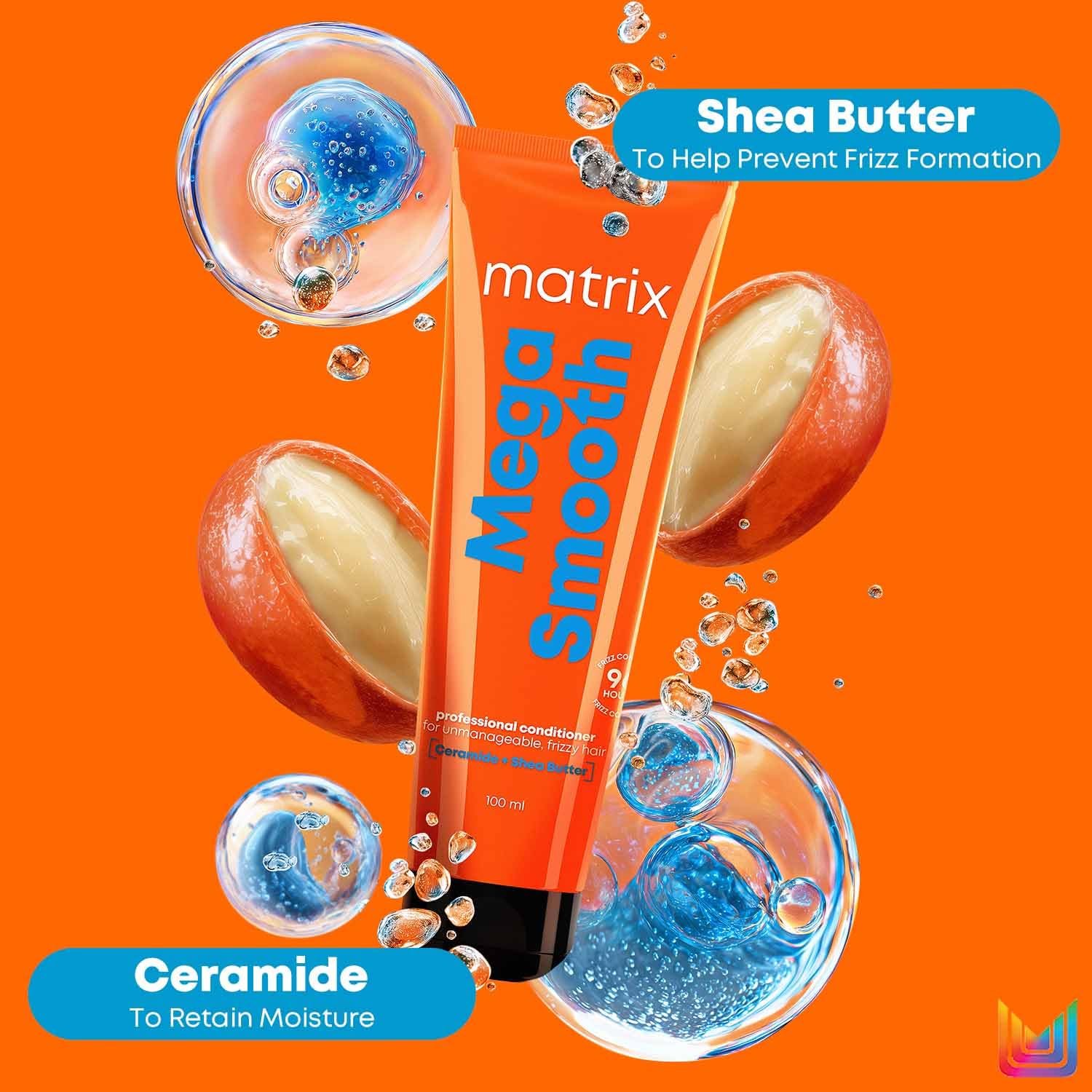 Matrix Mega Smooth Conditioner with Shea Butter and Ceramides for Frizzy Hair |Max Smoothness for 4 Days | Used by 1 Lakh Hairstylists*|For All Hair Types | Paraben Free - Image 5 - Buy from Indicrest