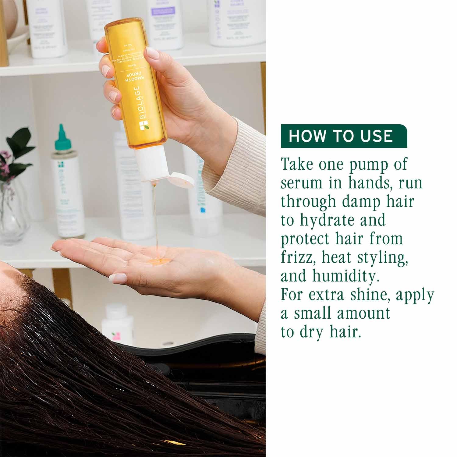 Biolage Smoothproof 6-in-1 Professional Hair Serum for Frizzy Hair |Deep Smoothening With Avocado & Grape Seed Oil | Natural & Vegan - Image 9 - Buy from Indicrest