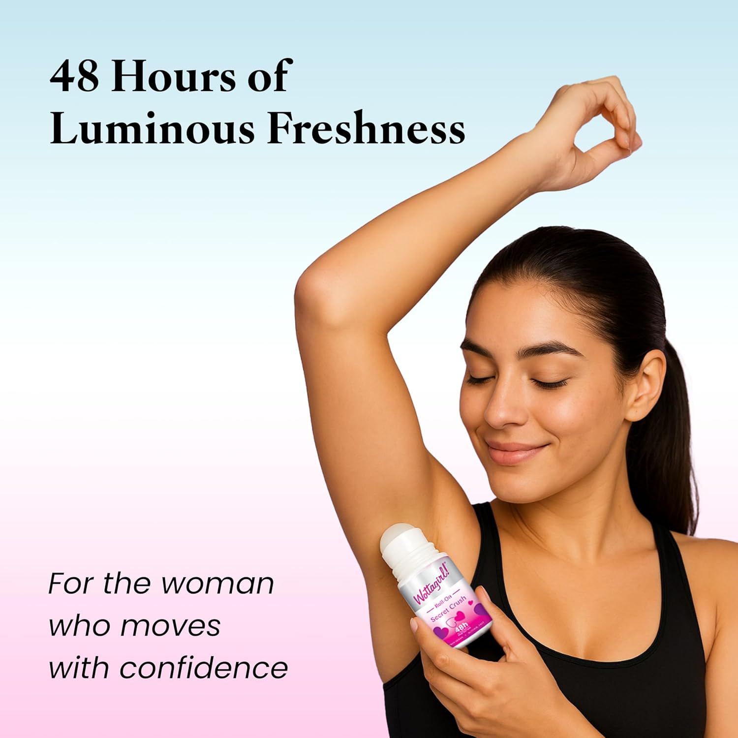 Wottagirl Wottagirl Underarm Roll On Combo (25ml X 2) - Mystic Island & Secret Crush | 48H Odour Protection | Alcohol-Free | Vegan Deodorant for Women - Image 6 - Buy from Indicrest