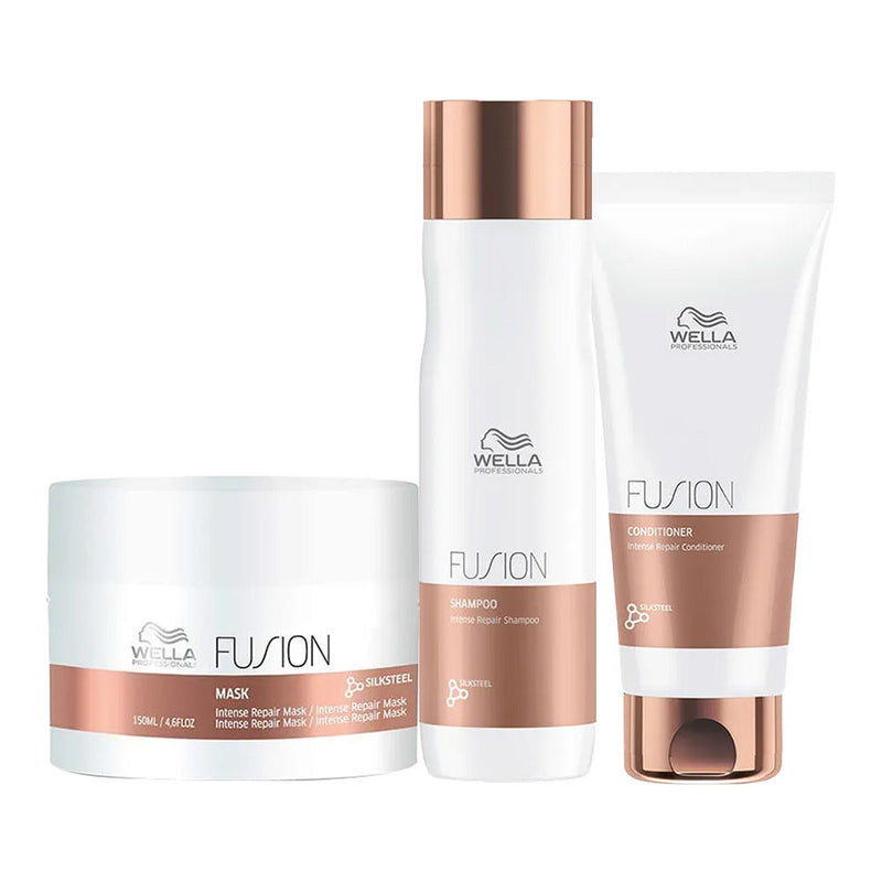 Wella Professionals Fusion Shampoo+ Conditioner + Mask Combo, 600ml Buy at Indicrest