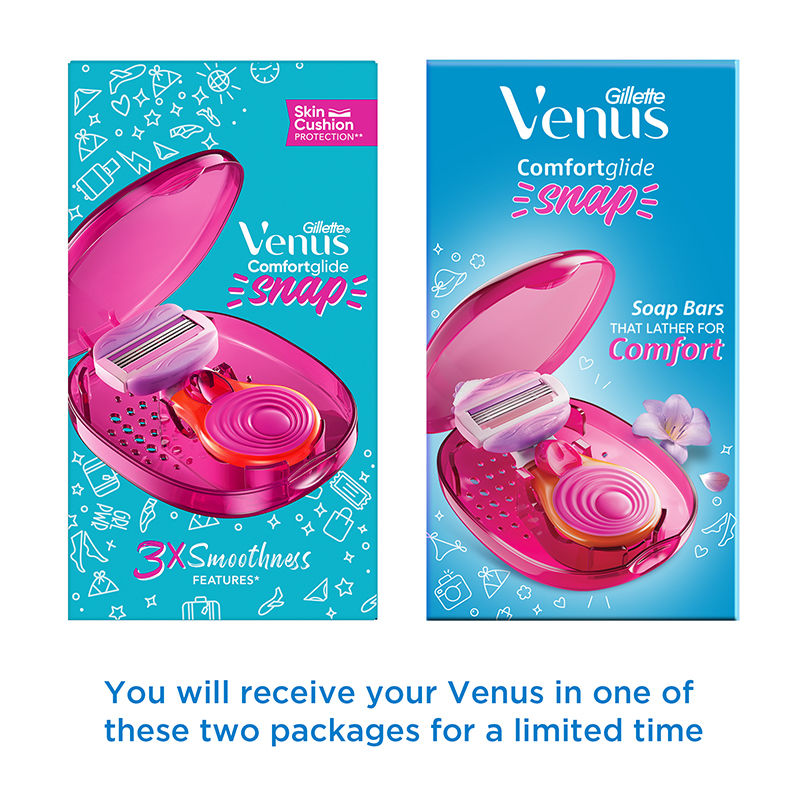 Gillette Venus Snap Hair Remover Women Body Razor, 1 piece Buy at Indicrest Image 2