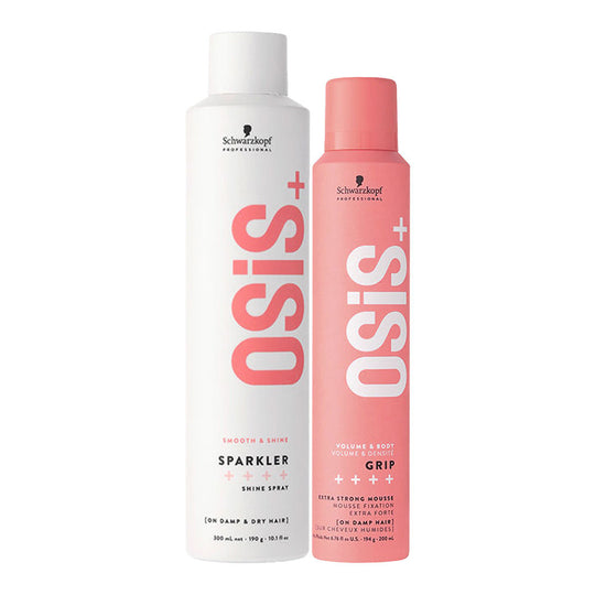 Schwarzkopf Professional Osis+ Grip Styling Mousse, 200ml & Sparkler Spray, 300ml Combo Buy at Indicrest