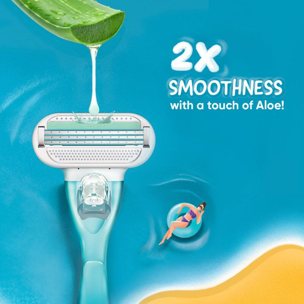 Nivea Whitening Roll On + Gillette Venus Razor with Aloe Extract - Underarm Care Kit Buy at Indicrest Image 6