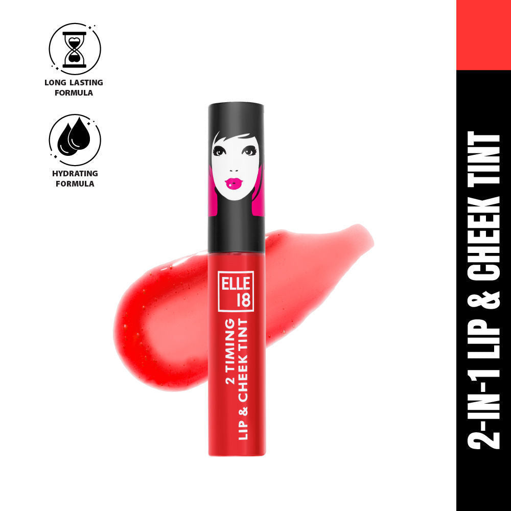 Elle 18 2 Timing Long-Lasting Hydrating Lip & Cheek Tint , Tropica, 4ml Buy at Indicrest