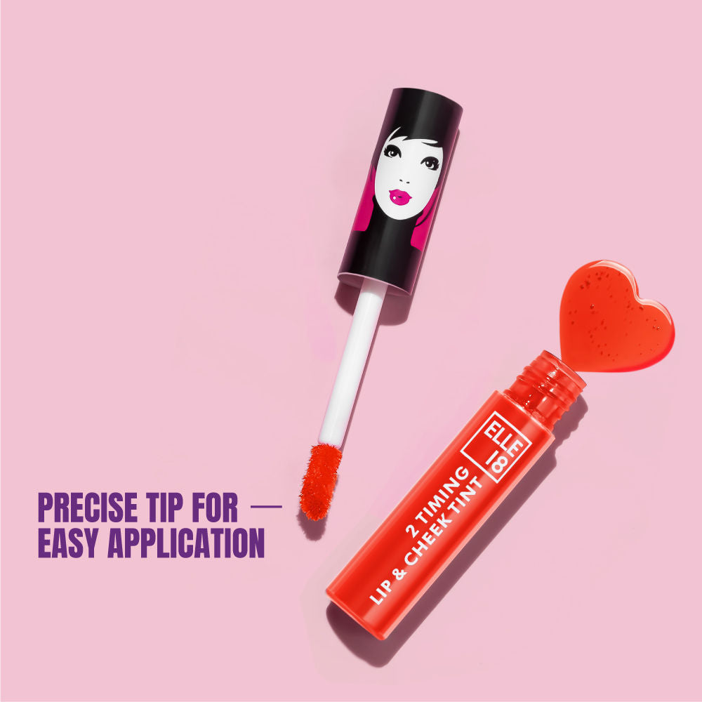 Elle 18 2 Timing Long-Lasting Hydrating Lip & Cheek Tint , Tropica, 4ml Buy at Indicrest Image 4