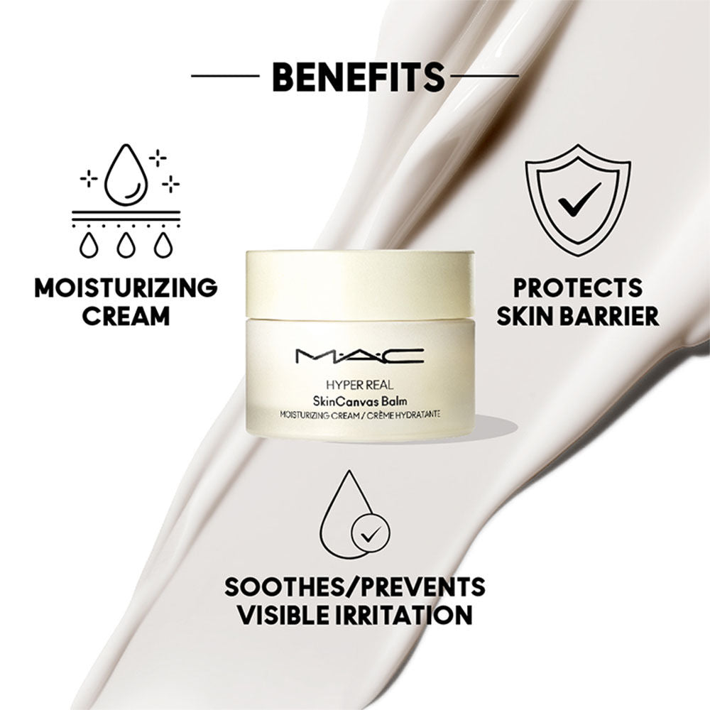 M.A.C Hyper Real Skincanvas Balm Moisturizer With Niacinamide, Hyaluronic Acid & Ceramide, 50ml