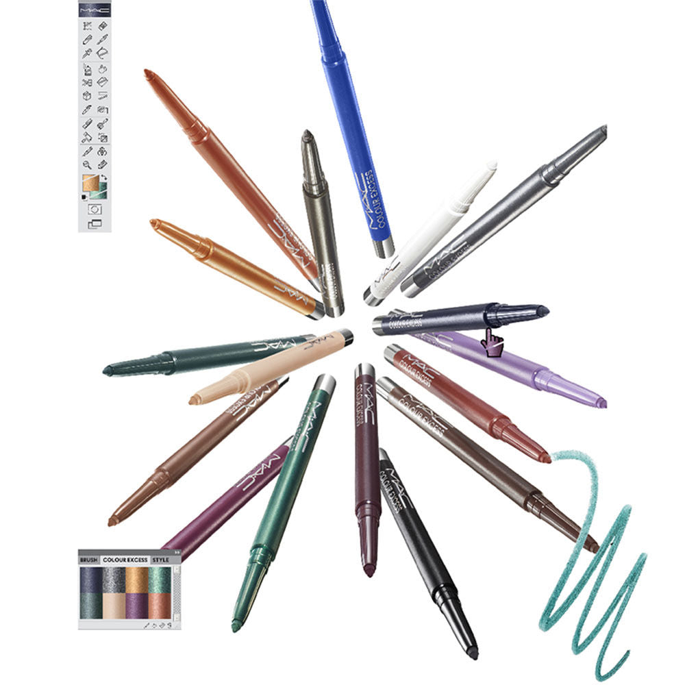 M.A.C. Colour Excess Gel Pencil Waterproof Eye Liner- Glide Or Die Kajal, 1 gms