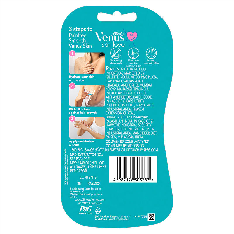 Gillette Venus Skin Love Womens Razor (Pack Of 3) Buy at Indicrest Image 9