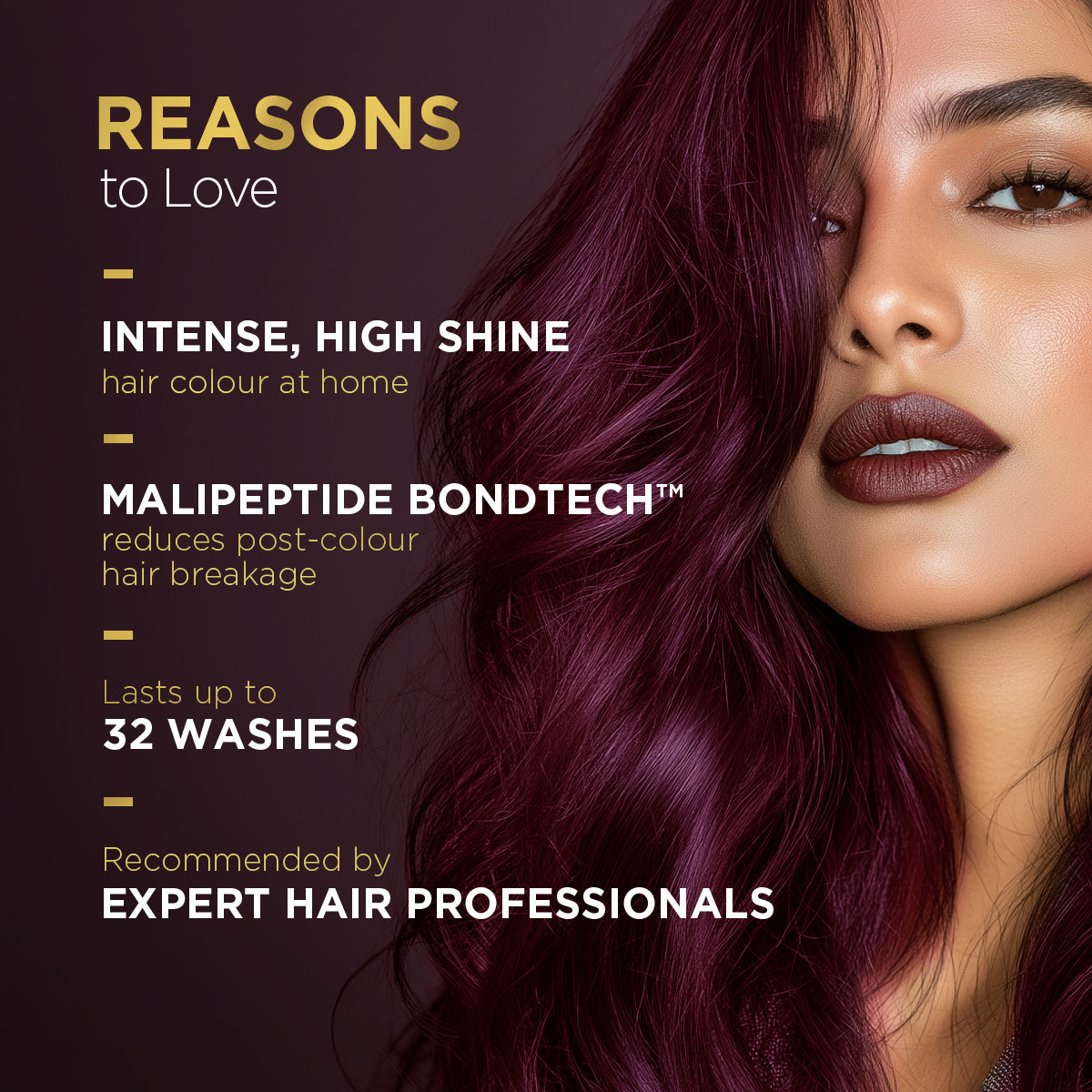 Bblunt High Shine Conditioning Hair Colour Pack of 2, Wine Deep Burgundy Shade 4.20 Pack of 2 - Image 7 - Buy from Indicrest