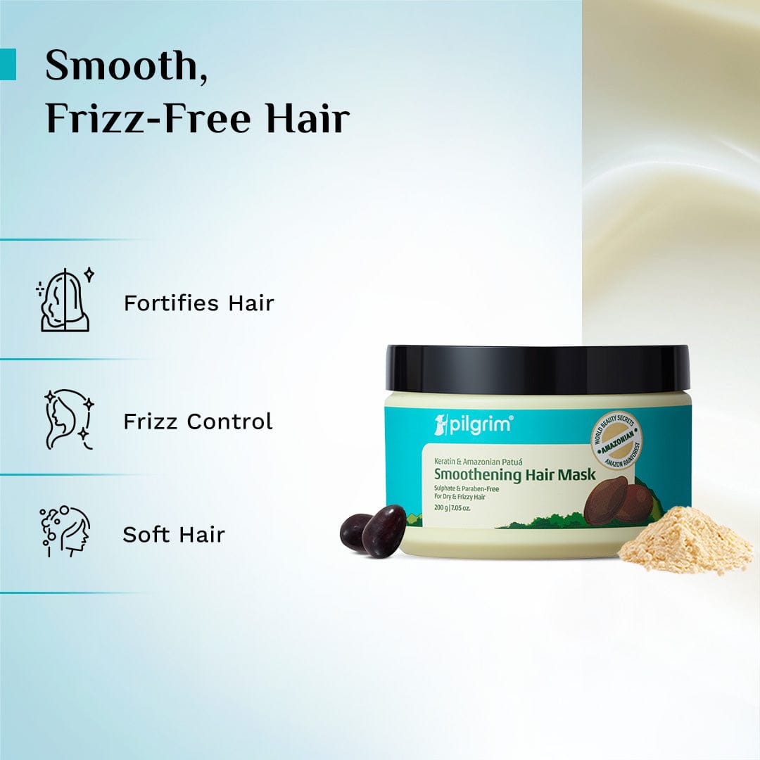 Pilgrim Patua Haircare Combo, Shampoo 200ml + Conditioner + 200ml + Hair Mask 200g - Image 7 - Buy from Indicrest