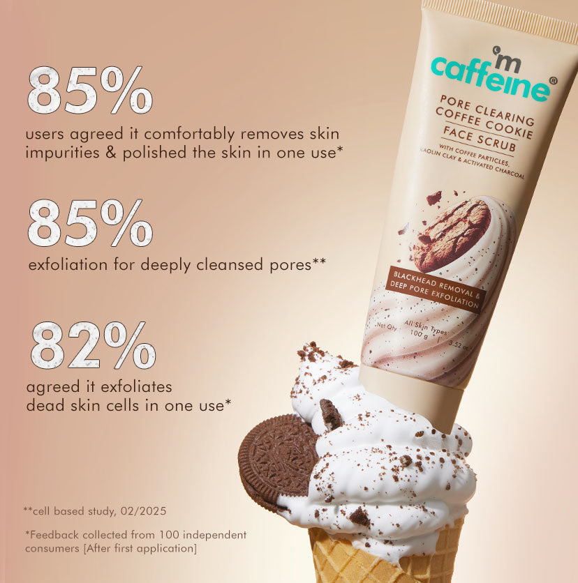 Mcaffeine Pore Clear Coffee Cookie Face Scrub, Pack of 2 X 100g - Image 7 - Buy from Indicrest