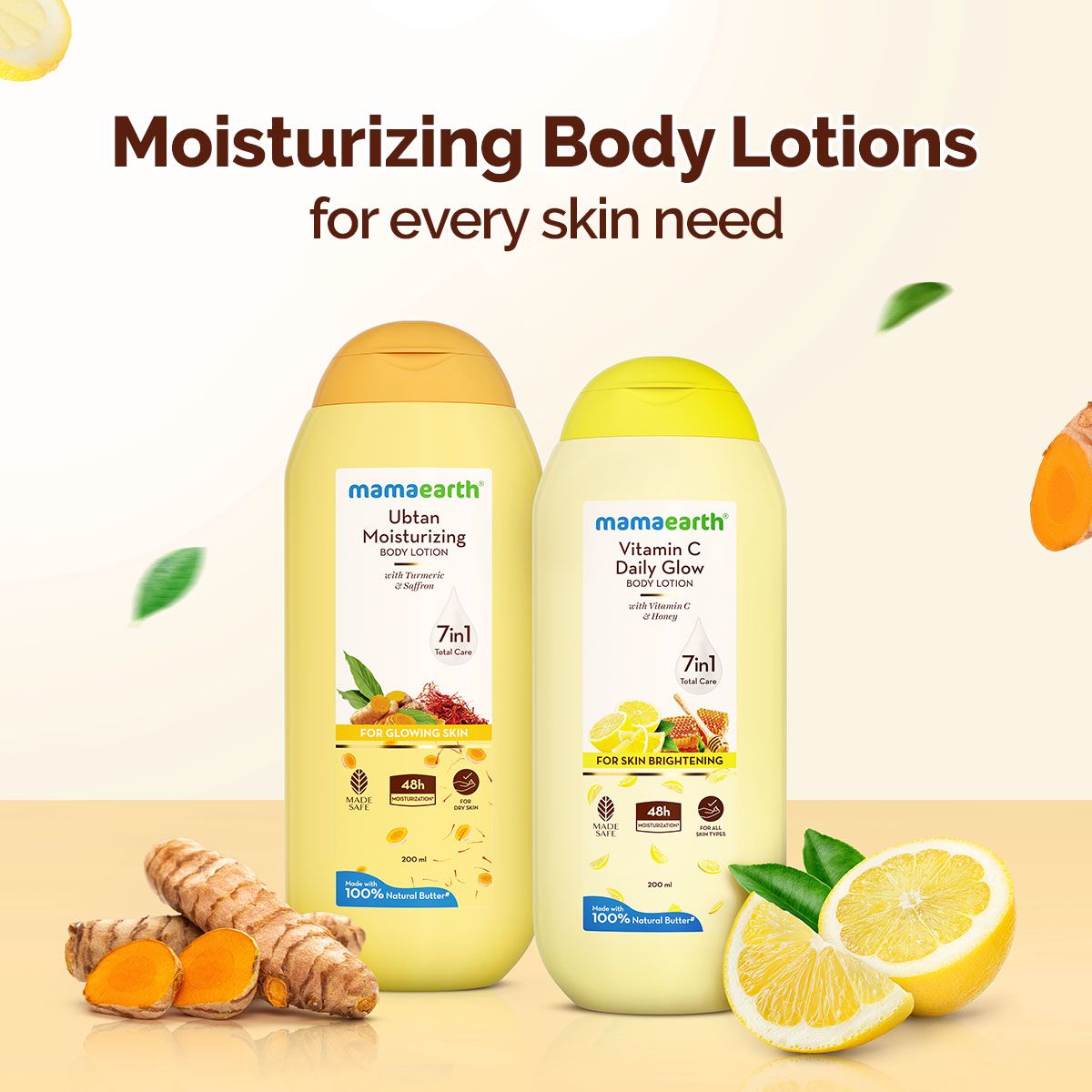 Mamaearth Vitamin C Daily Glow Body Lotion For Skin Brightening, 200ml - Image 9 - Buy from Indicrest