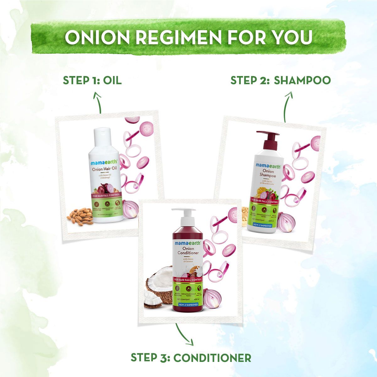Mamaearth Onion Conditioner for Hair Growth and Hair Fall Control with Onion and Coconut, 400ml - Image 6 - Buy from Indicrest