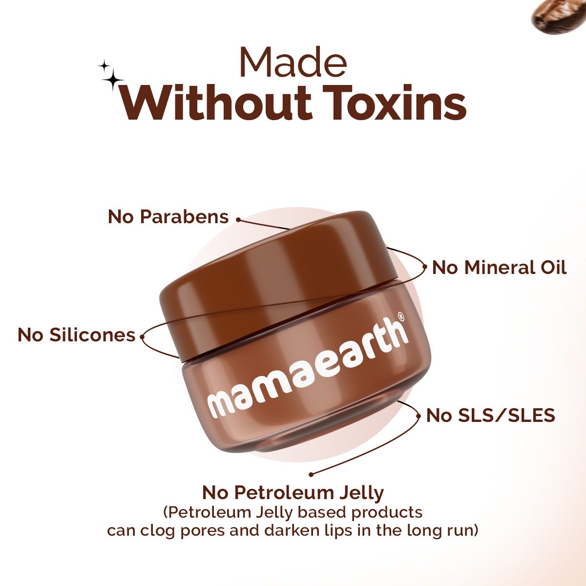 Mamaearth Cocoa Moisture Therapy Lip Balm with Cocoa Butter & Coffee for Dry & Chapped Lips 15g - Image 7 - Buy from Indicrest