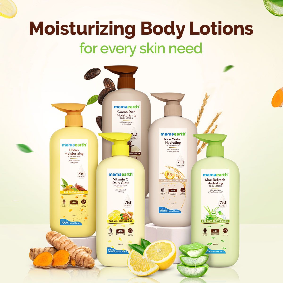 Mamaearth Aloe Refresh Hydrating Body Lotion, 400ml - Image 6 - Buy from Indicrest