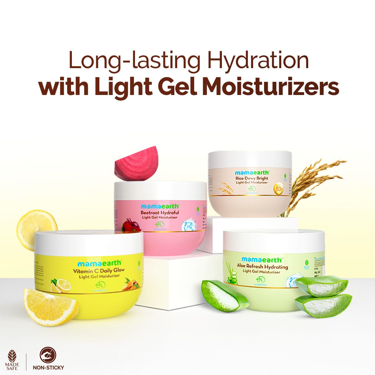 Mamaearth Vitamin C Daily Glow Light Gel Moisturizer with Vitamin C & Turmeric for Skin Brightening, 200g - Image 7 - Buy from Indicrest
