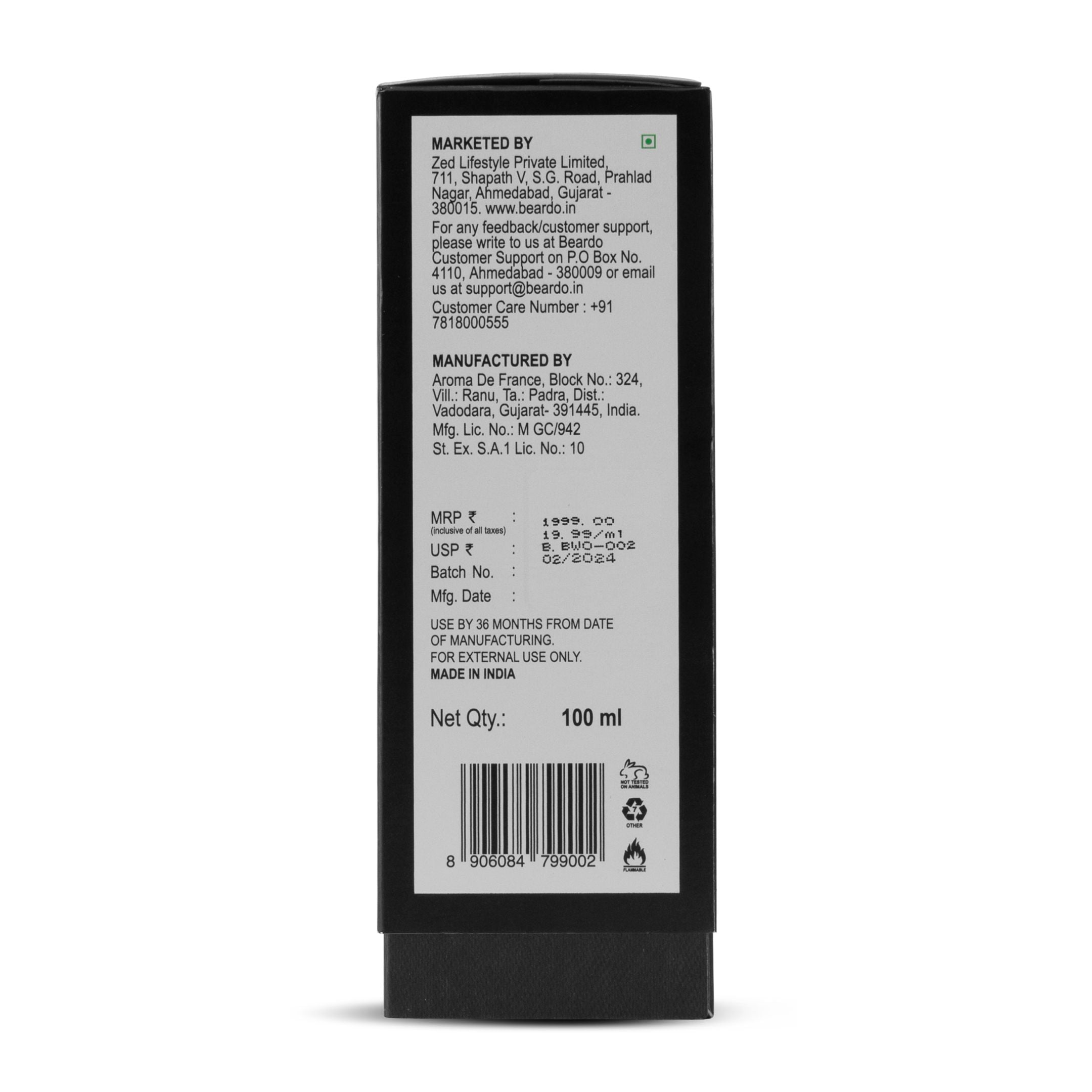 Beardo White Opium Perfume EDP, 100ml - Image 7 - Buy from Indicrest