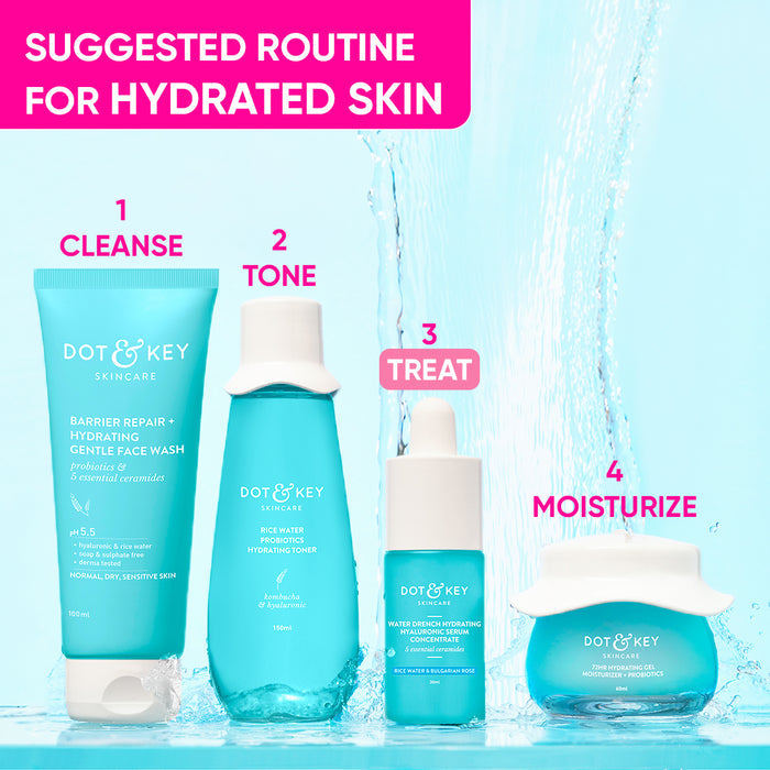 Dot & Key Water Drench Hyaluronic Serum with Ceramides, Intense Hydration, 30m