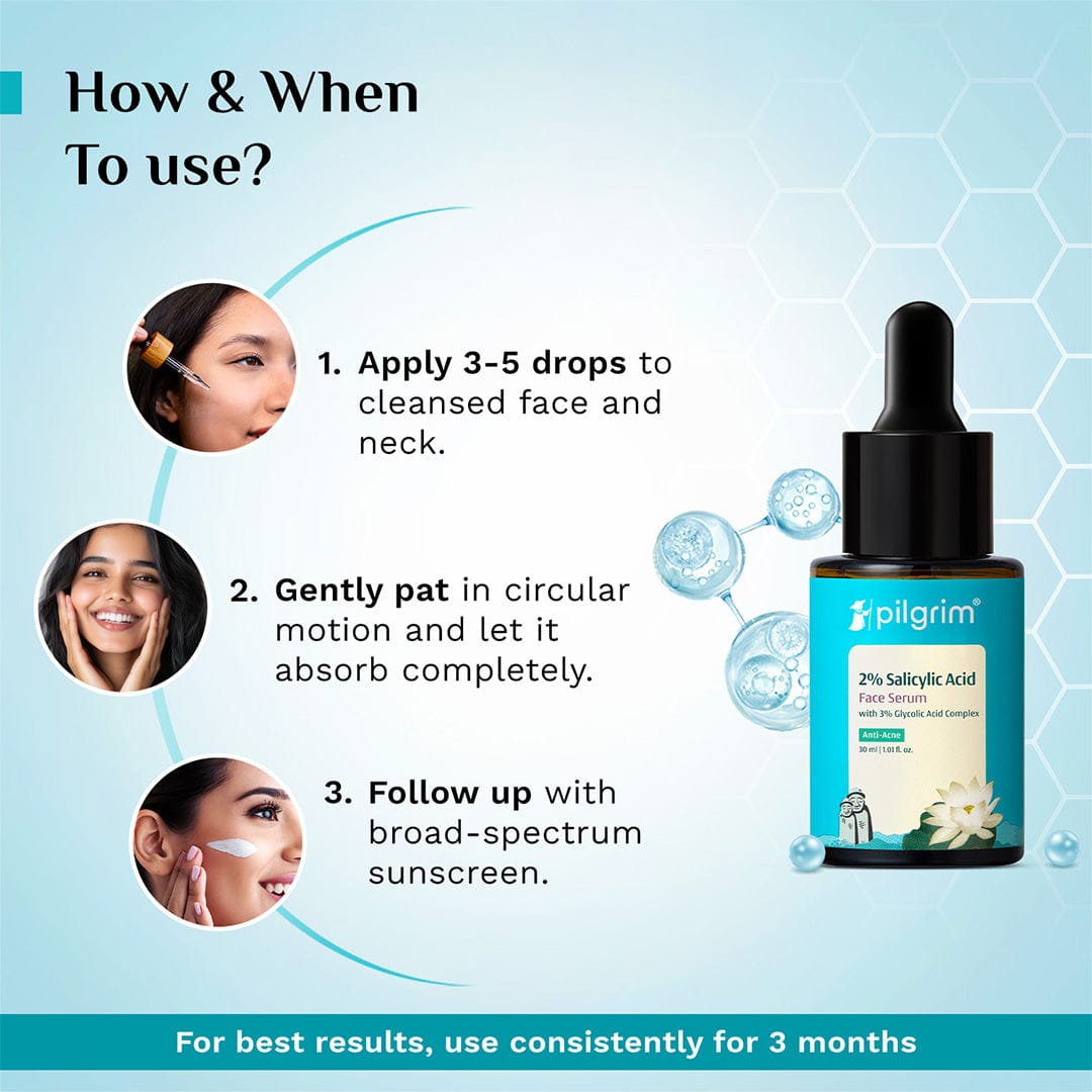 Pilgrim 2% Salicylic Acid Anti-Acne Face Serum, 30ml - Image 7 - Buy from Indicrest