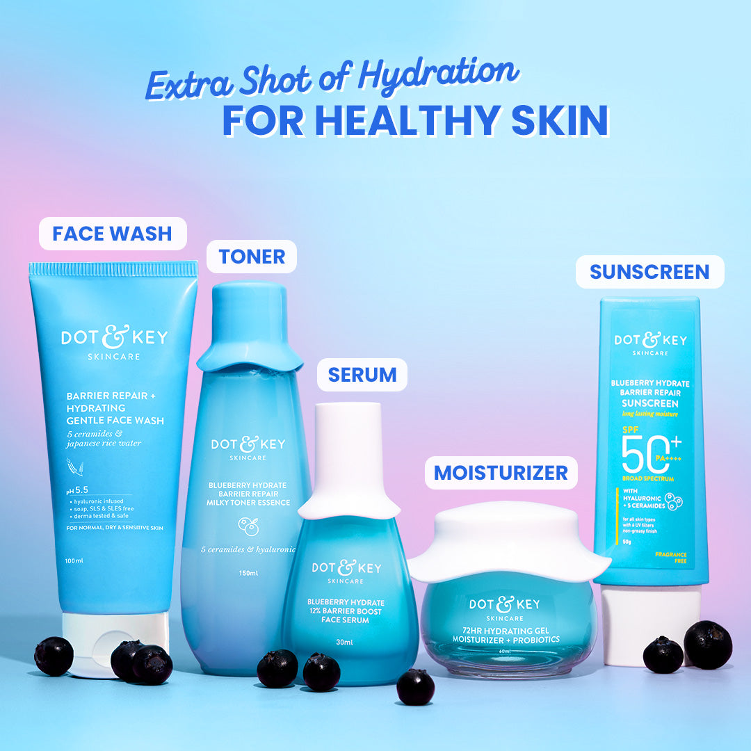 Dot & Key Blueberry Hydrate Barrier Repair Milk Face Toner, 150ml