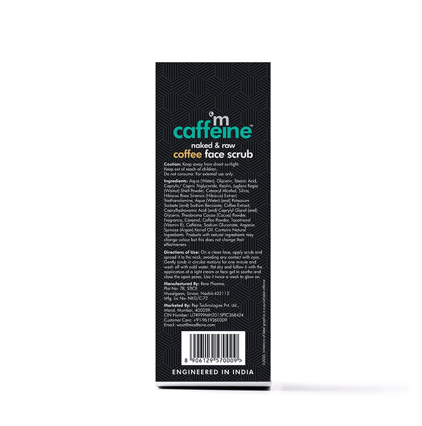 Mcaffeine Coffee Face Scrub with Walnut, 100g - Image 7 - Buy from Indicrest