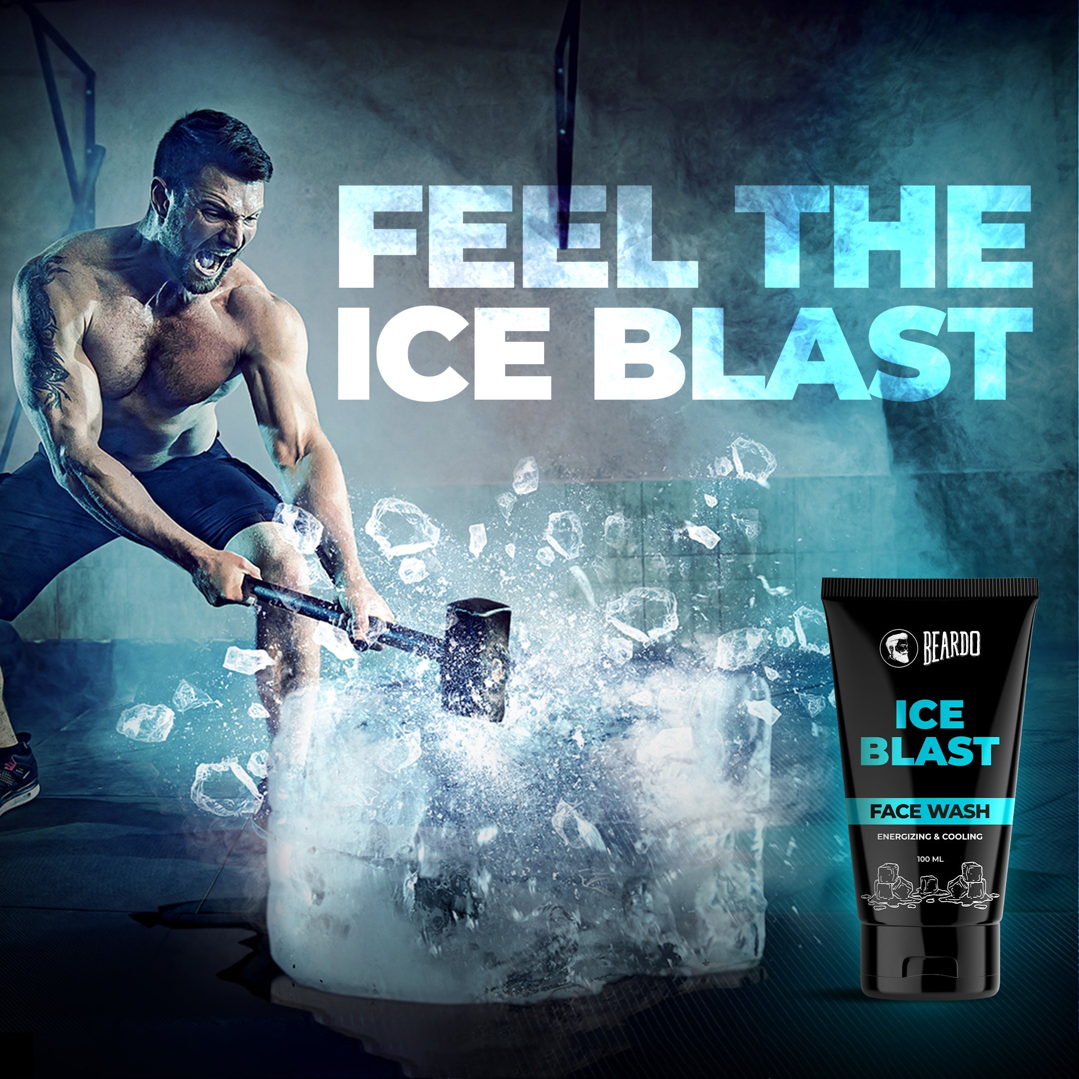 Beardo Ice Blast Facewash, 100ml - Image 7 - Buy from Indicrest