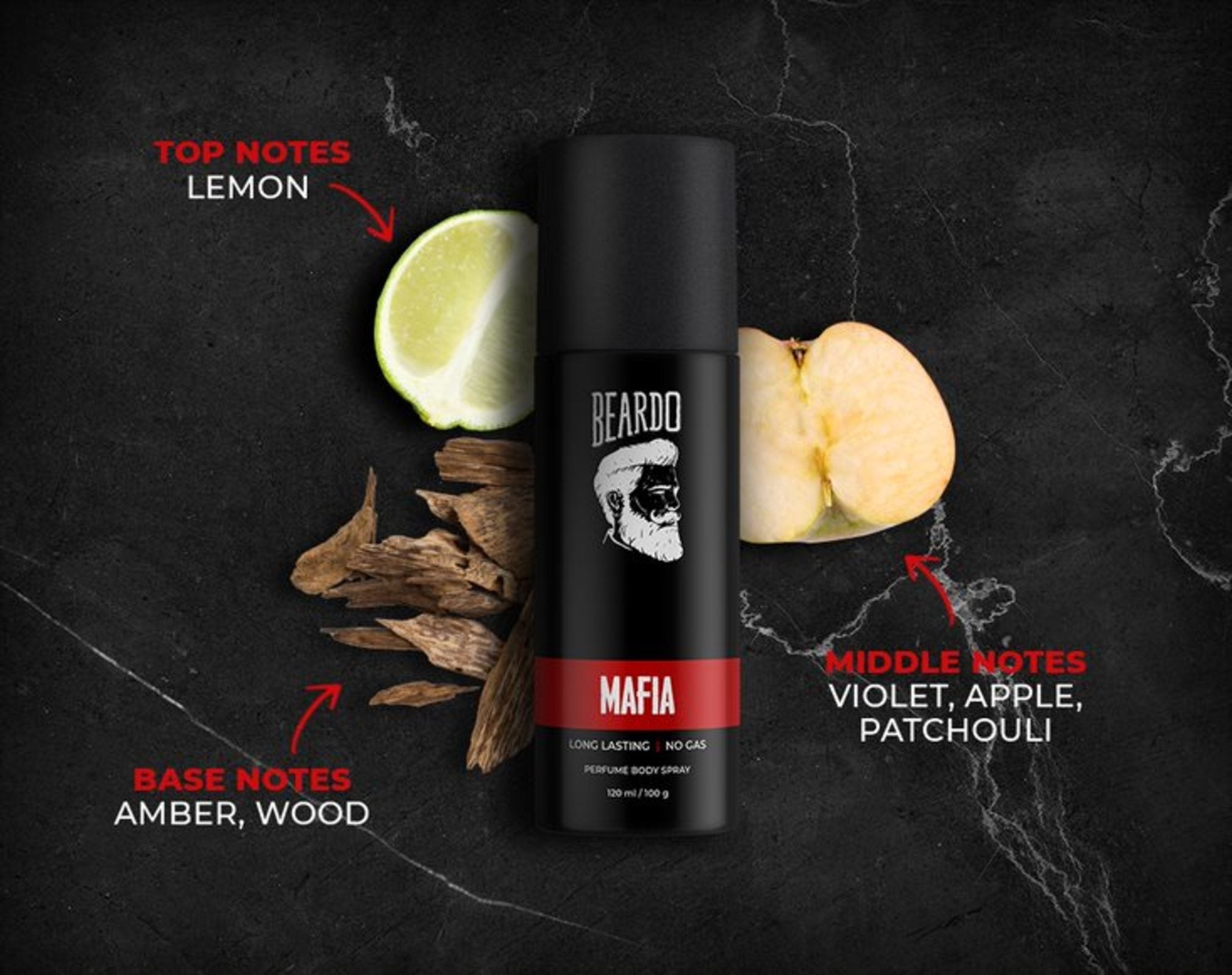 Beardo MAFIA Perfume Body Spray, 120ml - Image 7 - Buy from Indicrest
