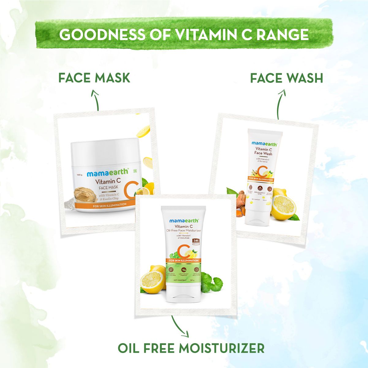 Mamaearth Vitamin C Oil-Free Moisturizer For Face with Vitamin C and Gotu Kola for Skin Illumination, 50g - Image 5 - Buy from Indicrest