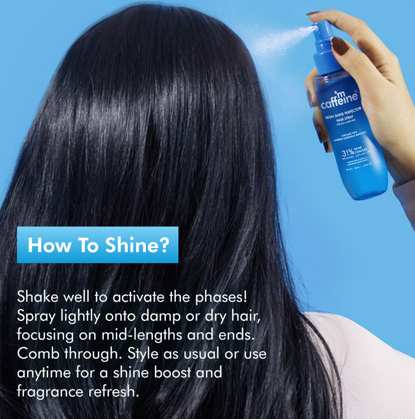 Mcaffeine Anti-Frizz Perfume Hair Spray, 31% Shine Complex For Instant gloss, 100g - Image 7 - Buy from Indicrest
